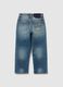 Children's blue stretch denim jeans, regular fit_4