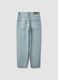 Boy's pure cotton denim blue baggy jeans_1
