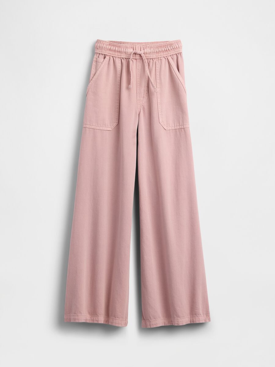Pure cotton wide-leg trousers_3