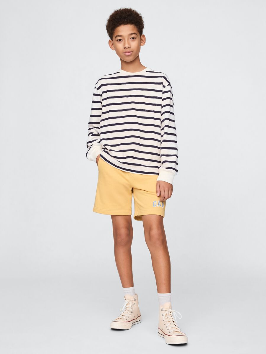 Yellow GAP Kids Cotton Blend Shorts_0
