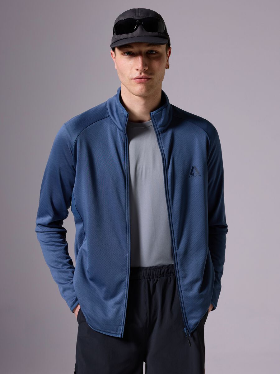 ALTAVIA WITH DEBORAH COMPAGNONI full-zip sweatshirt in technical fabric_0
