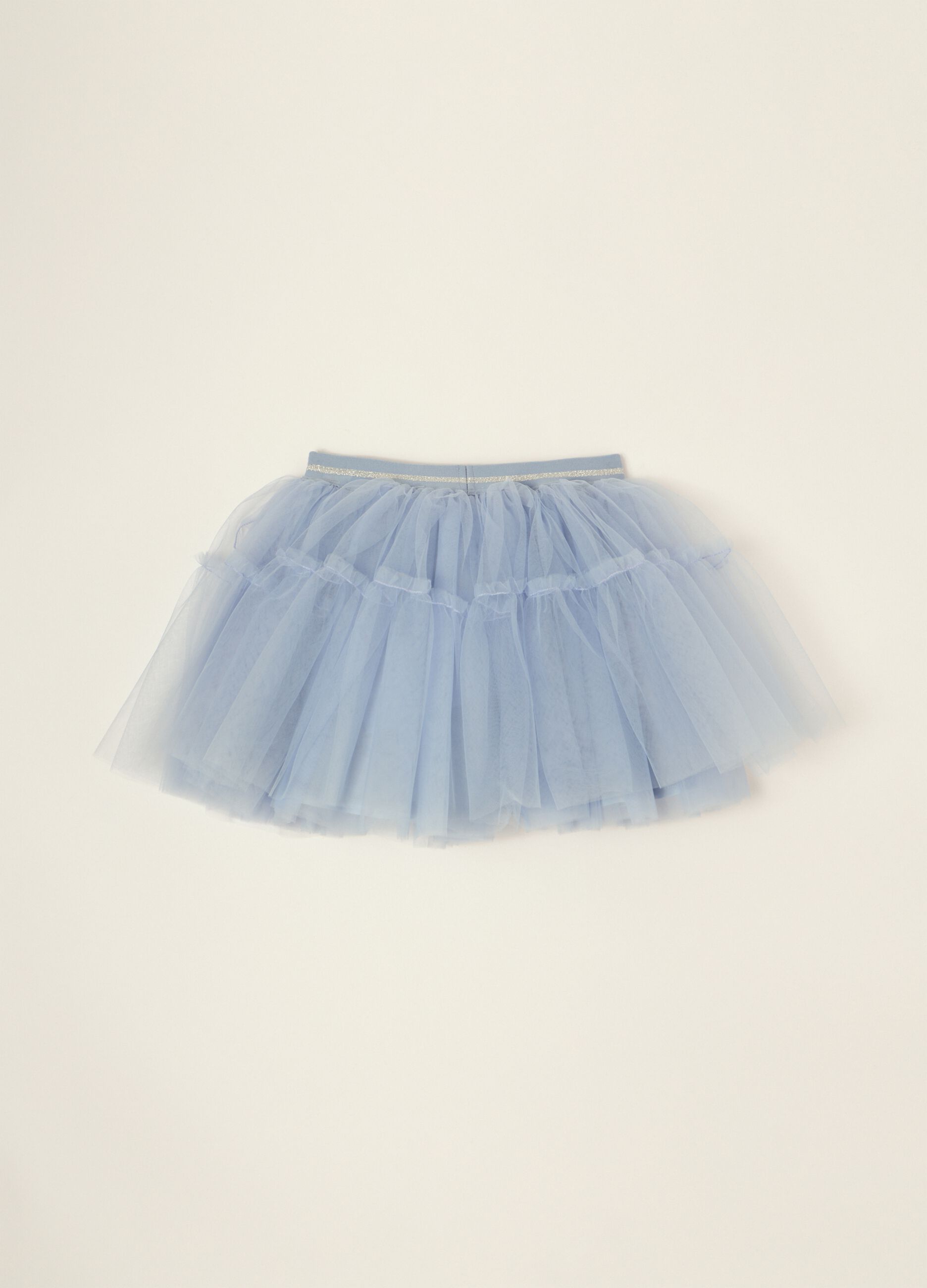 Blue tulle skirt for baby girl