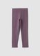 Purple stretch organic cotton leggings_0