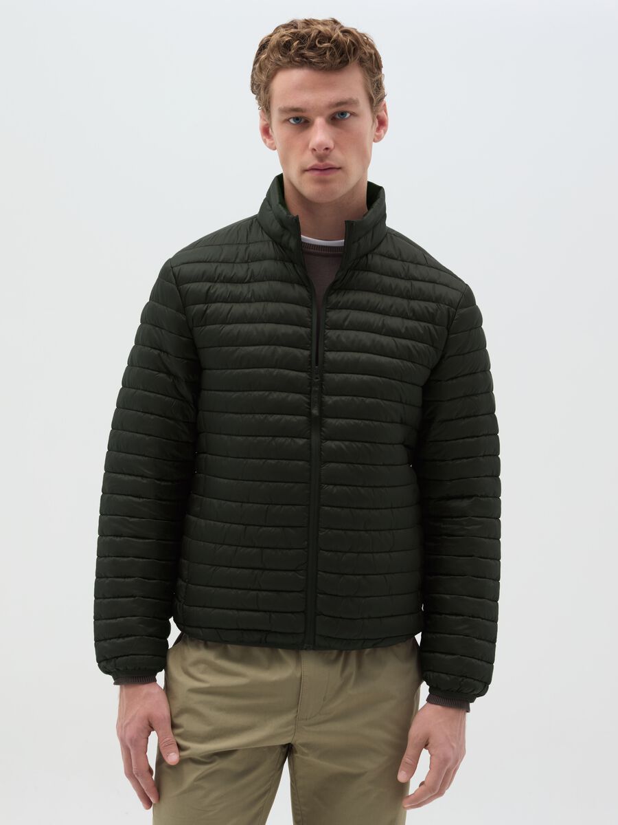 Full-zip ultralight quilted down jacket_0