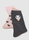 Multicolour Cotton Blend Baby Girls' Long Socks Tripack_2