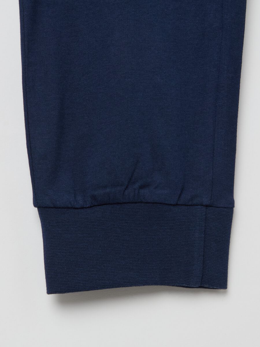 Cotton pyjama trousers with drawstring_5