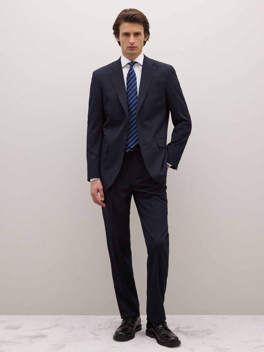 Regular fit blue blazer with buttons_1