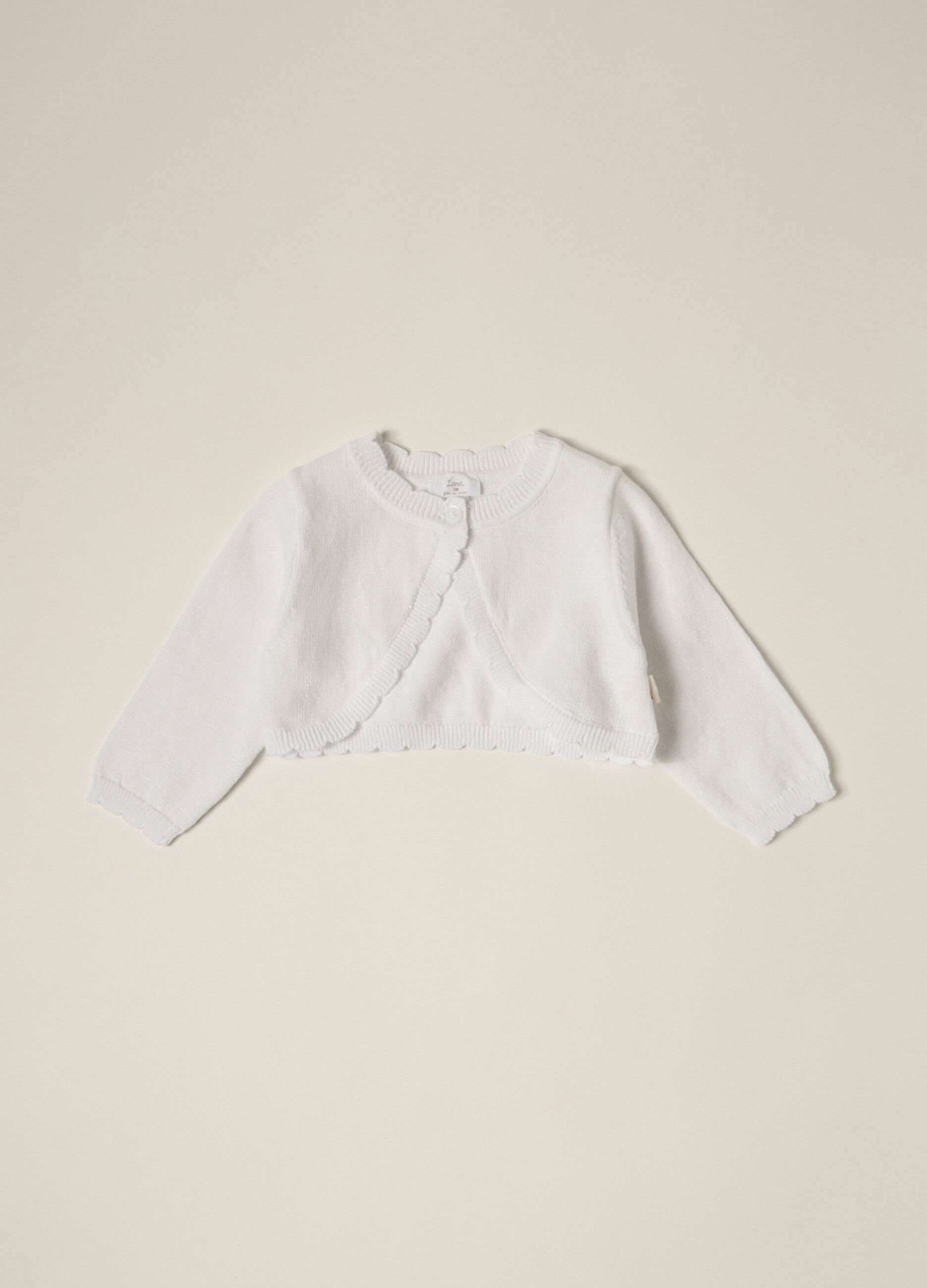 IANA newborn girl cardigan in cotton blend