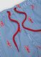 Blue striped swim shorts with lobster print_1