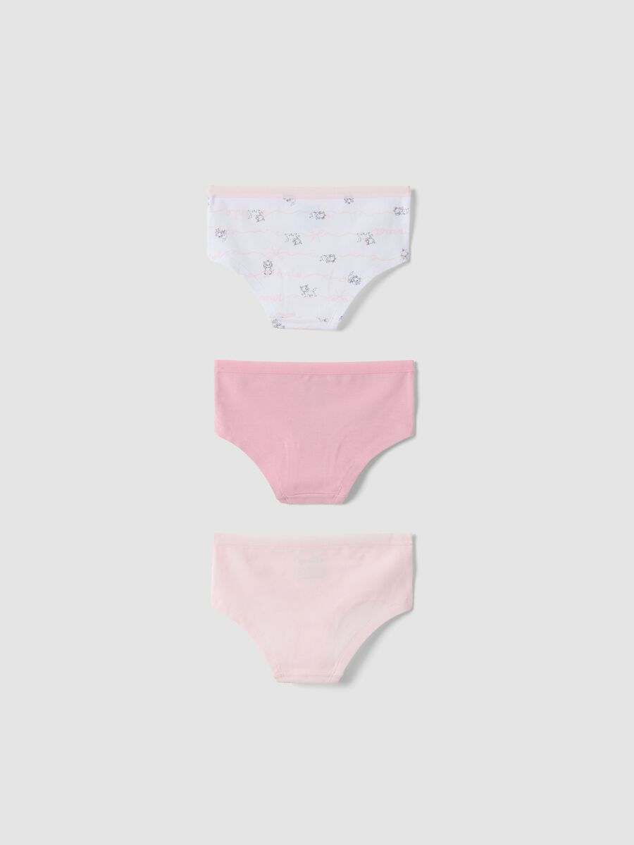 Tripack di slip rosa in cotone organico elasticizzato_1