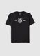 Children's black pure cotton oversized T-shirt with NFL logo_3