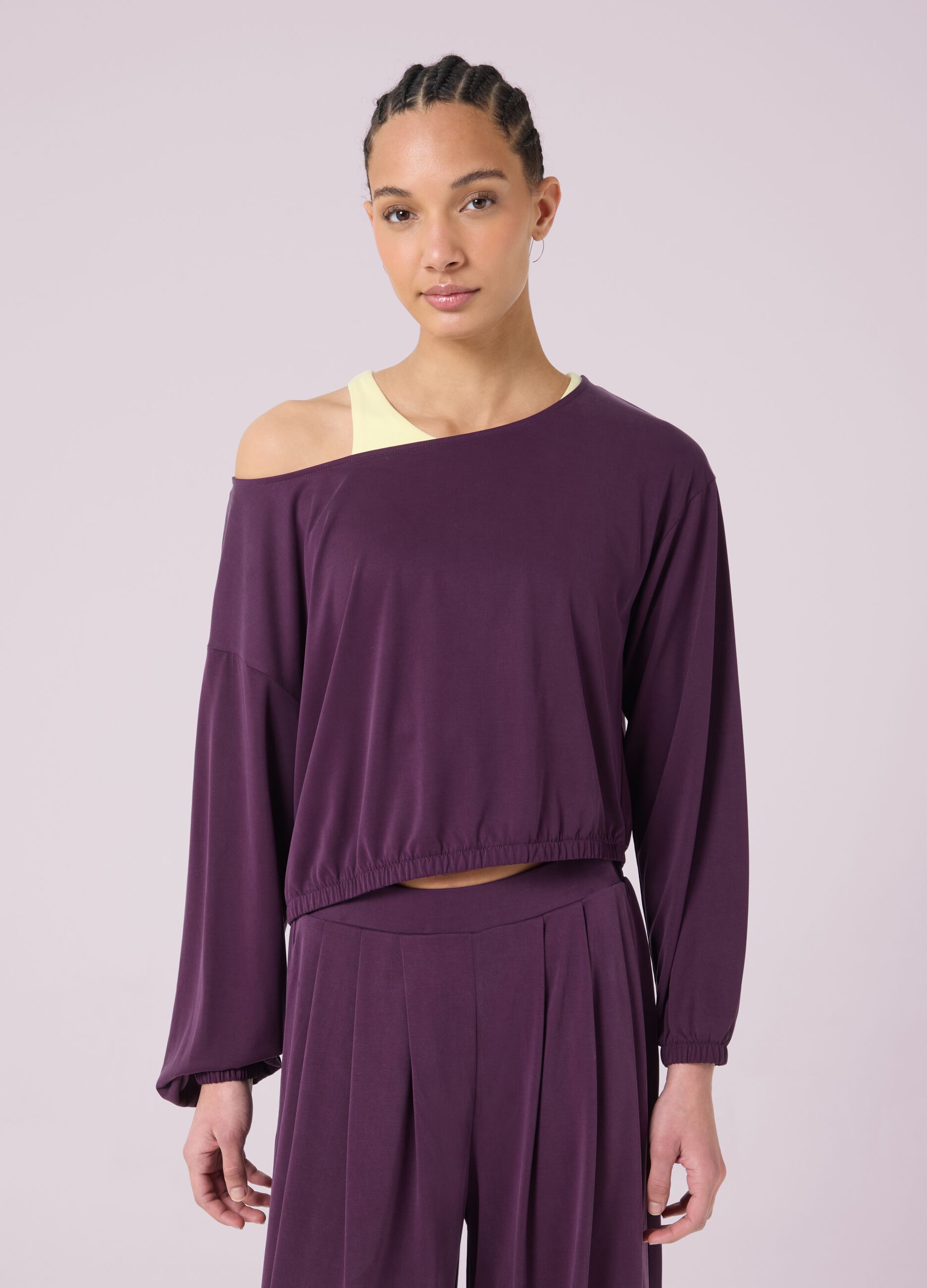 T-shirt fluida crop ALTAVIA STUDIO