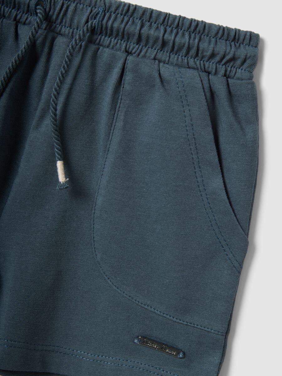 Set t-shirt in puro cotone beige per neonati con stampa Mickey Mouse_3