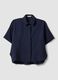 Blue viscose-blend shirt_0