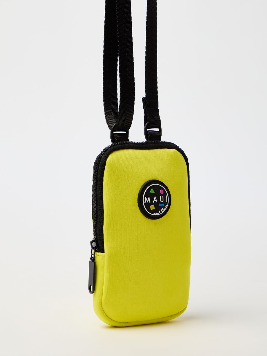 Mobile phone holder with logo patch_2