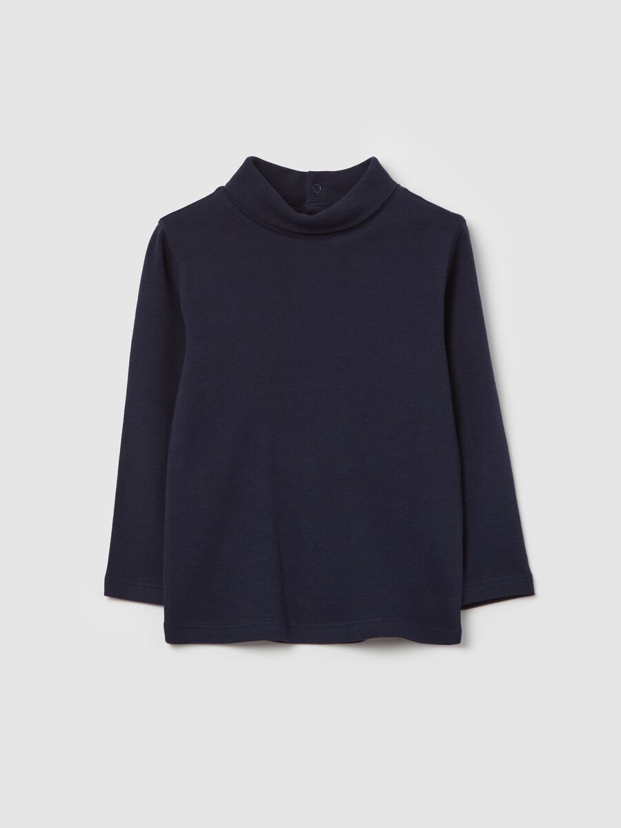 T-shirt with long sleeves and high neck_0