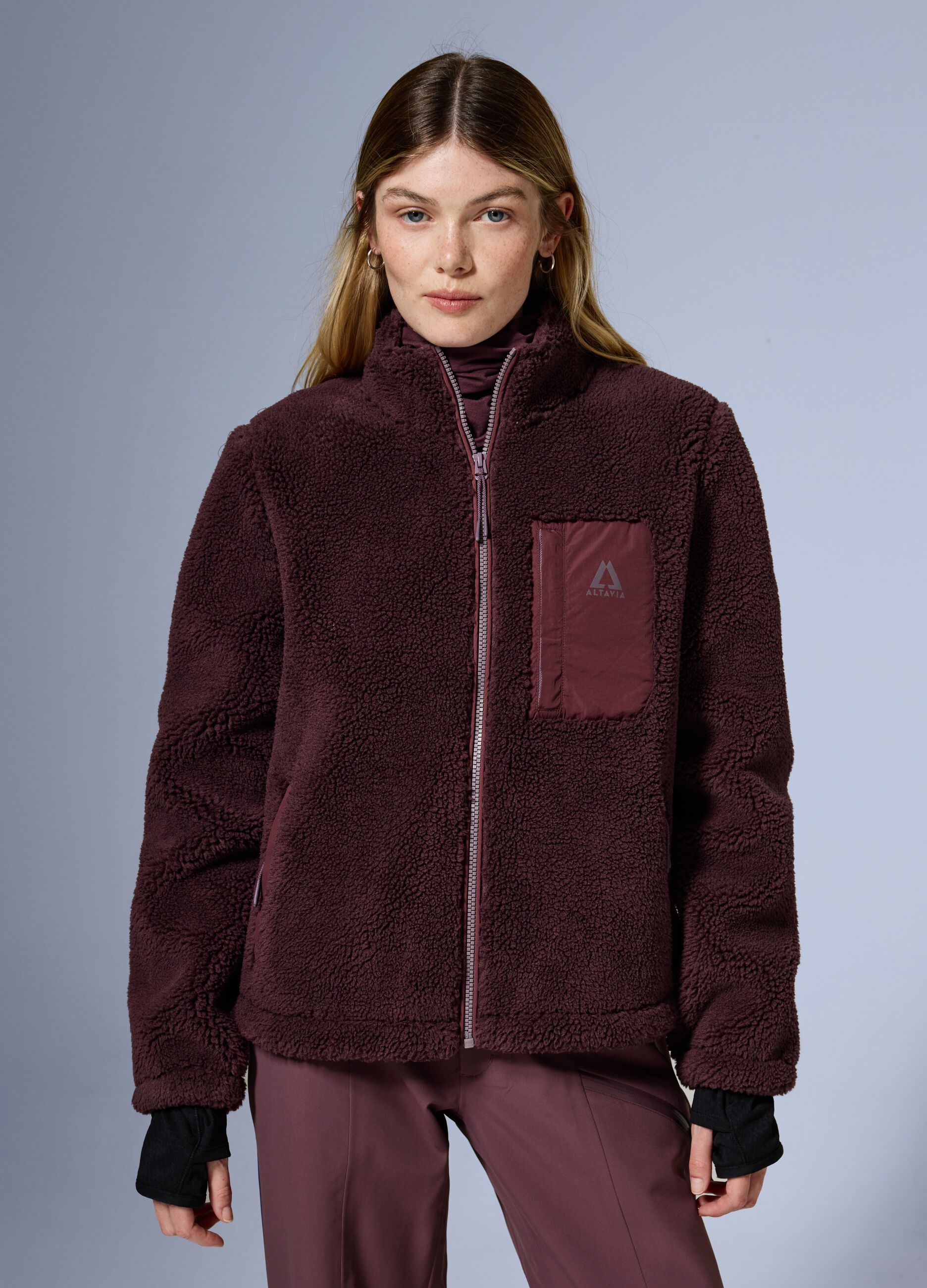 Sherpa Full Zip Jacket ALTAVIA WITH DEBORAH COMPAGNONI