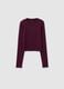 Girl's red stretch cotton sweater regular fit_3