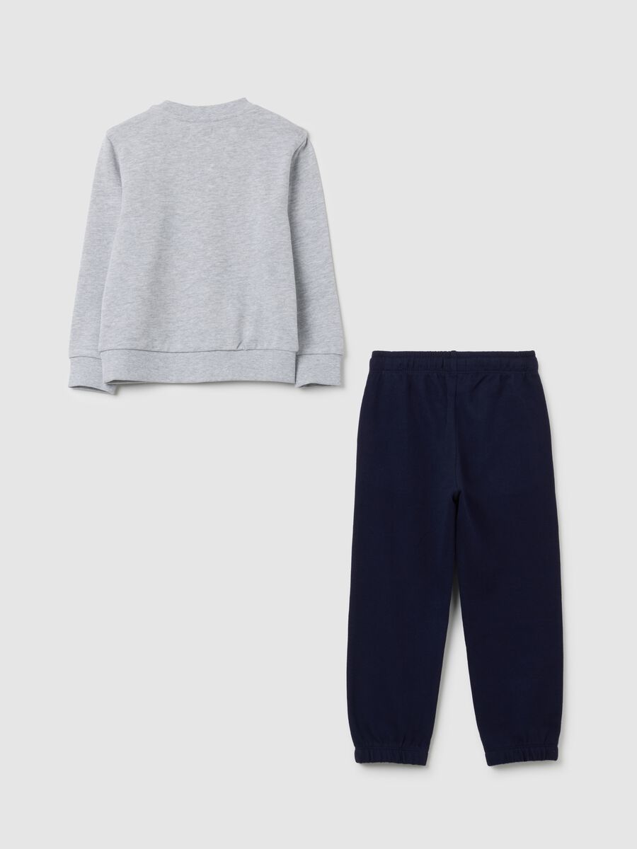 Grey regular fit pure cotton children's outfit_1