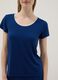 Blue Regular Fit Stretch Viscose Blend Pyjama Top_3
