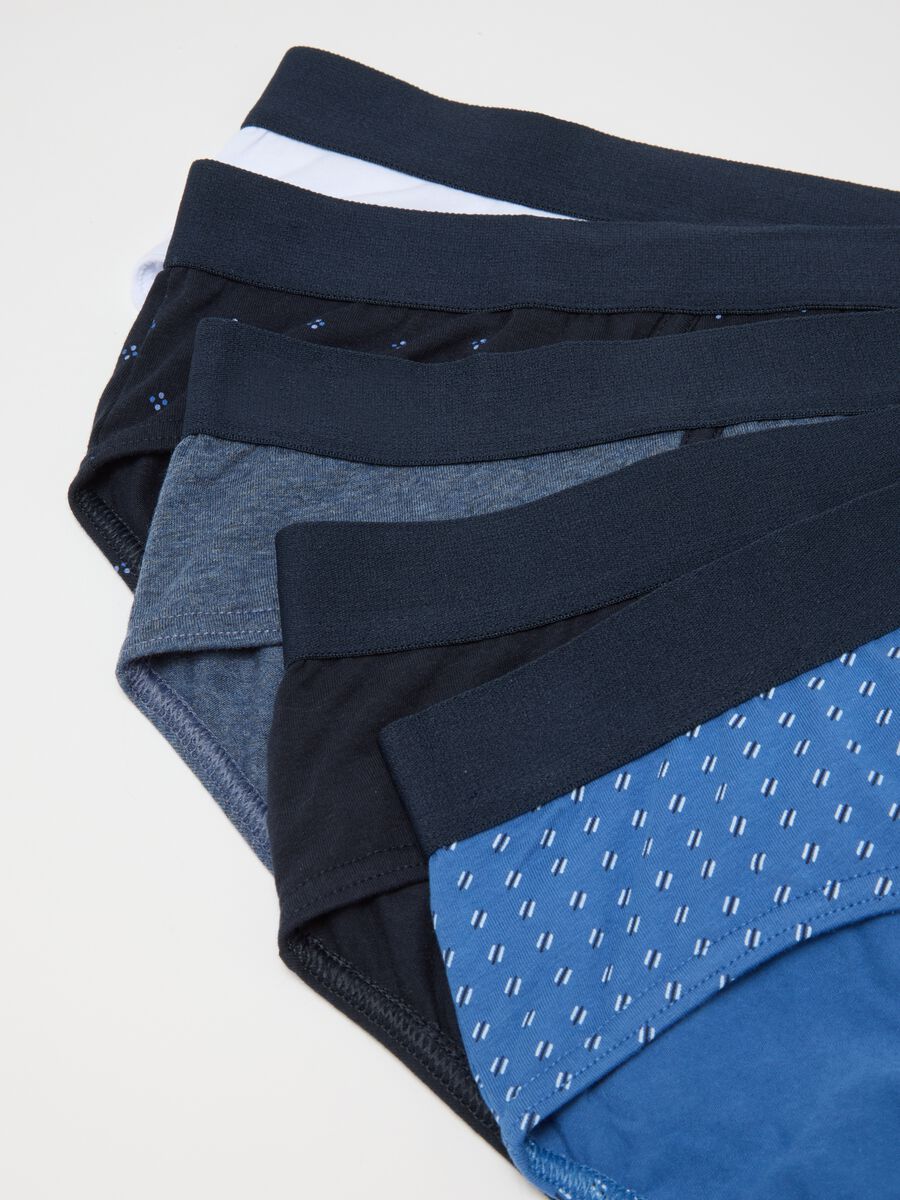 Slip in cotone elasticizzato blu regular fit_5