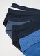 Regular Fit Blue Stretch Cotton Briefs_5