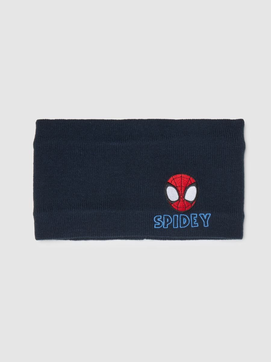 Children's Blue Scarf with Spidey Print_0