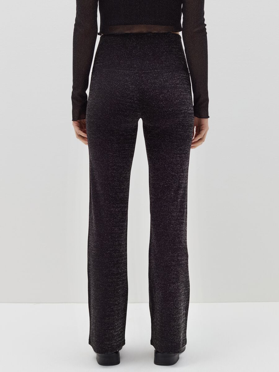 Lurex trousers with high waist_3