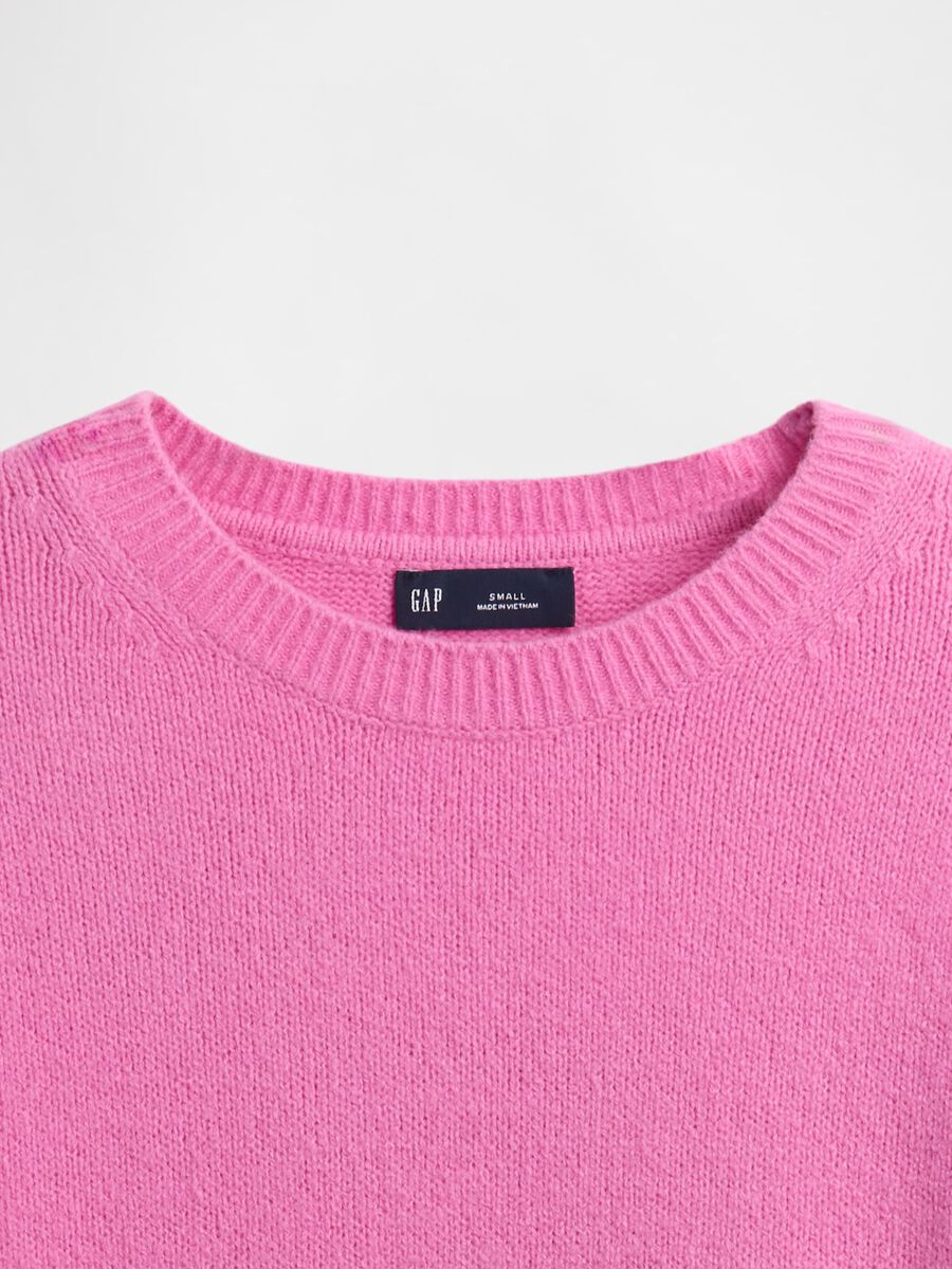 Pink Cotton Blend Sweater_4