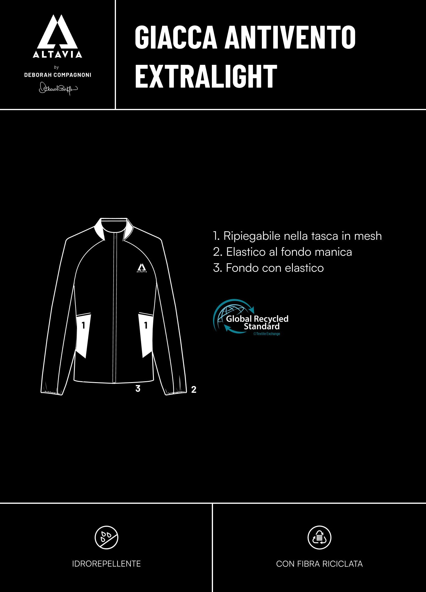 Extralight Windbreaker Jacket ALTAVIA WITH DEBORAH COMPAGNONI
