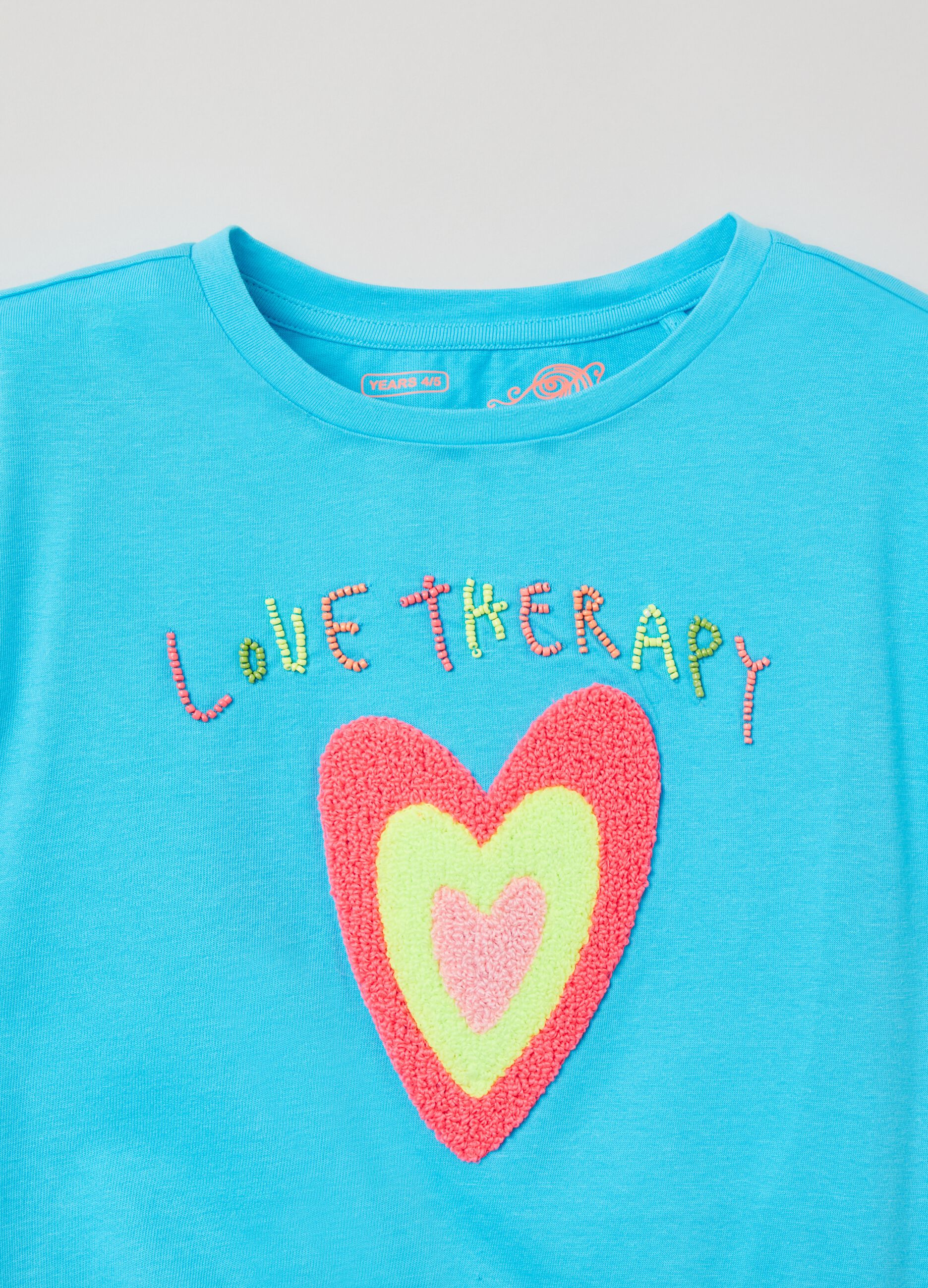 T-shirt con applicazioni Love Therapy_2
