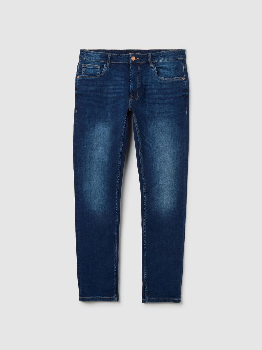 Slim Fit Blue Denim Jeans_4