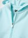 Girls' blue hoodie with zip made from pure cotton, regular fit_3