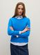 Blue pure wool regular fit sweater_2