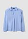 Camicia azzurra in pura viscosa con colletto classico regular fit_4