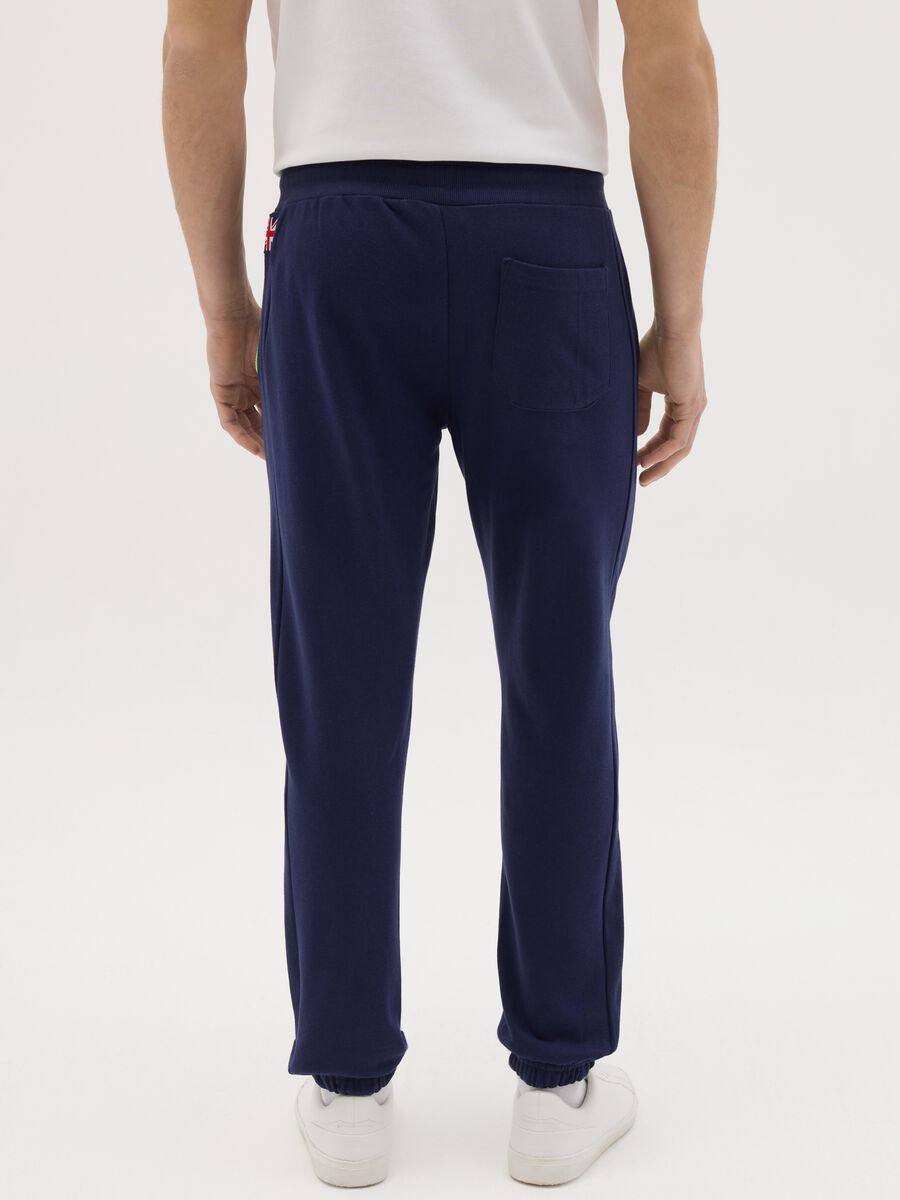 Slim-fit joggers with drawstring and logo embroidery_3