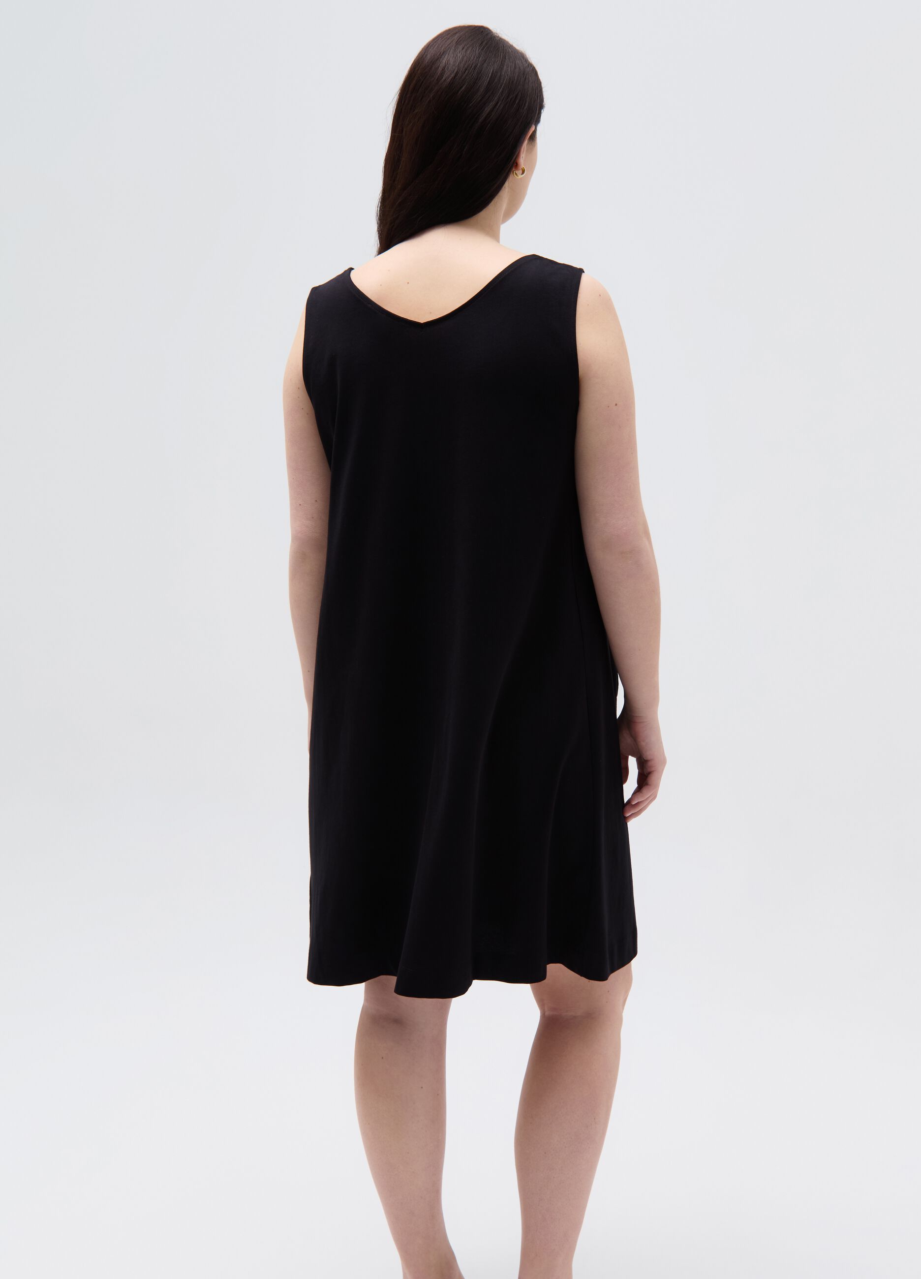 Essential Curvy short flare-fit dress