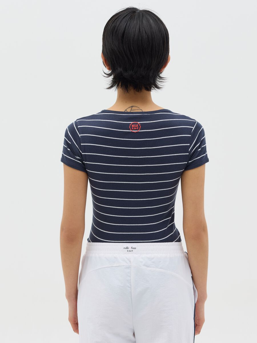 Blue short-sleeved bodysuit_3