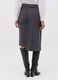 Asymmetric mélange midi skirt_3