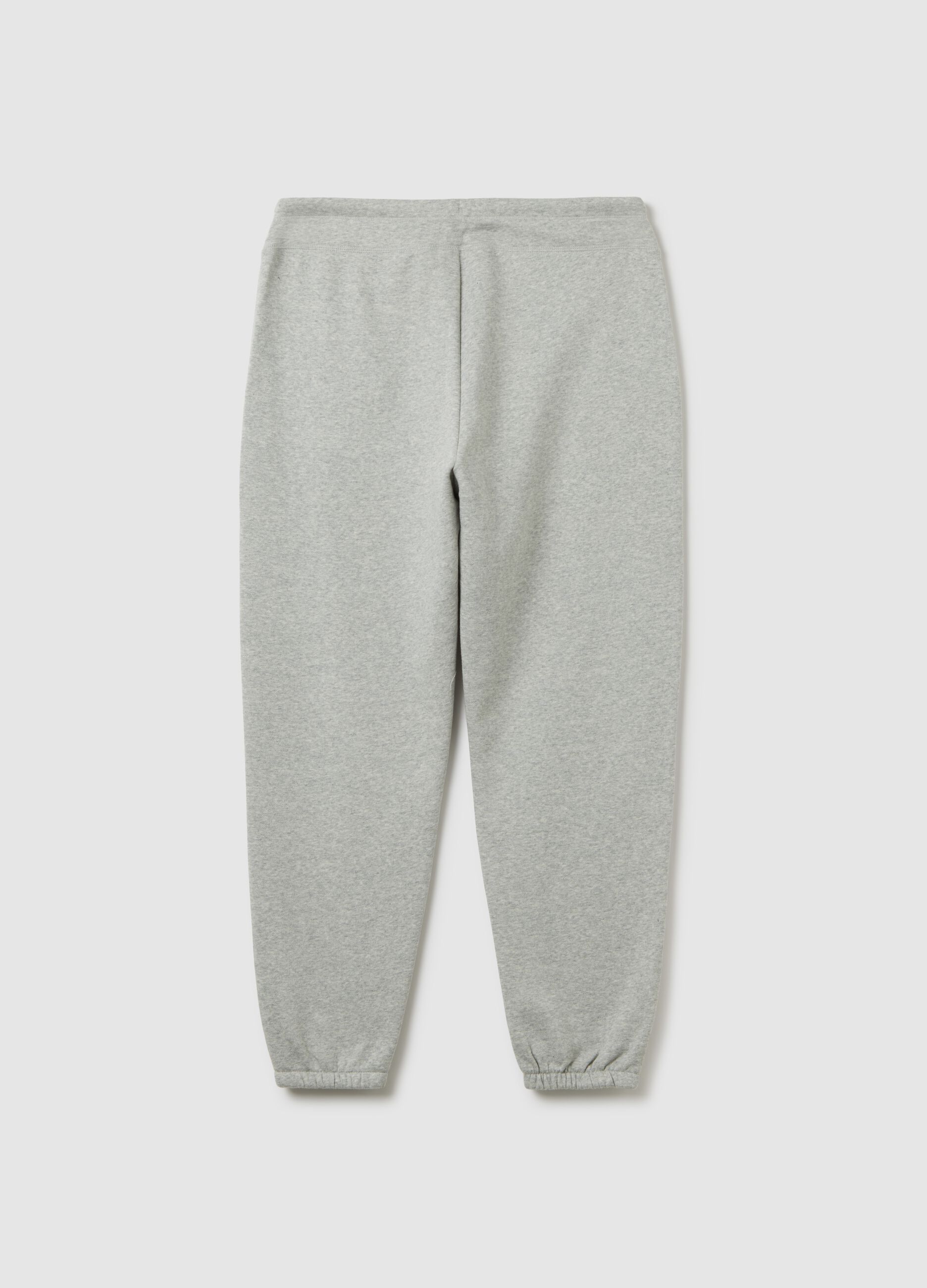 Cotton joggers with logo embroidery