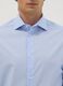 Light blue stretch cotton poplin shirt with spread collar_1