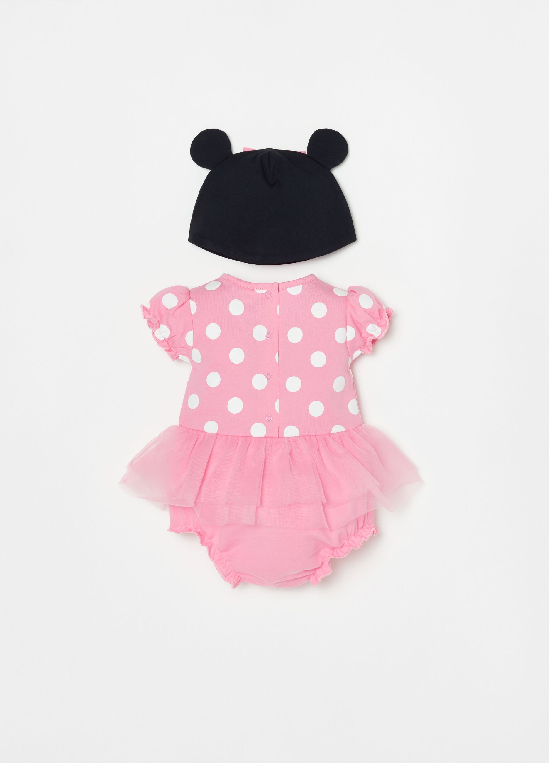 Set pagliaccetto e cappellino Disney Baby Minnie