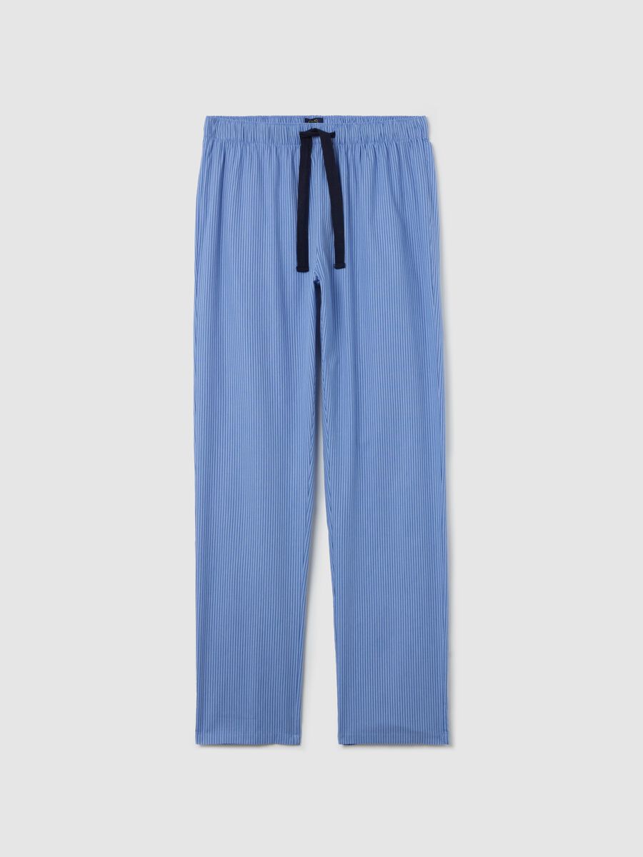 Pyjama trousers with print in cotton_4