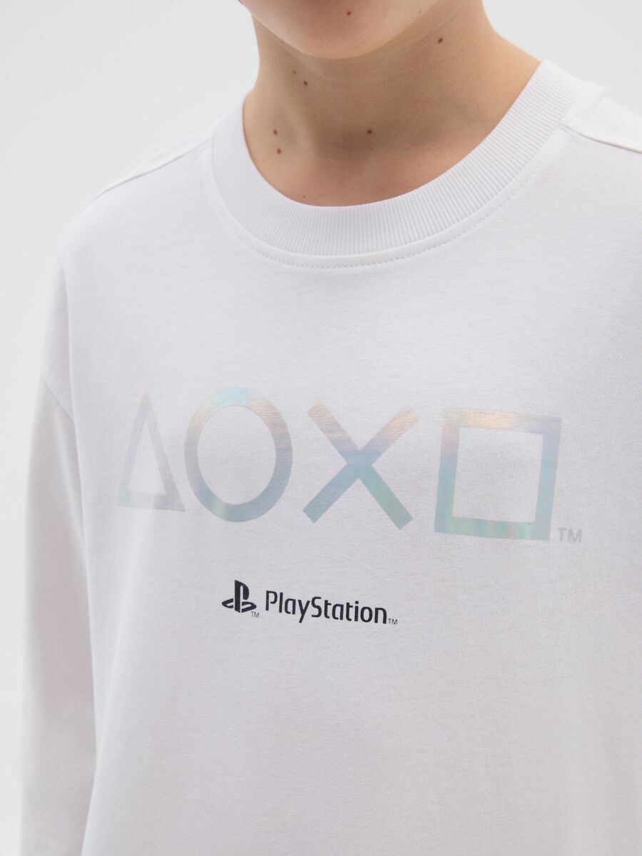 Boy's pure cotton white T-shirt with round neck_2