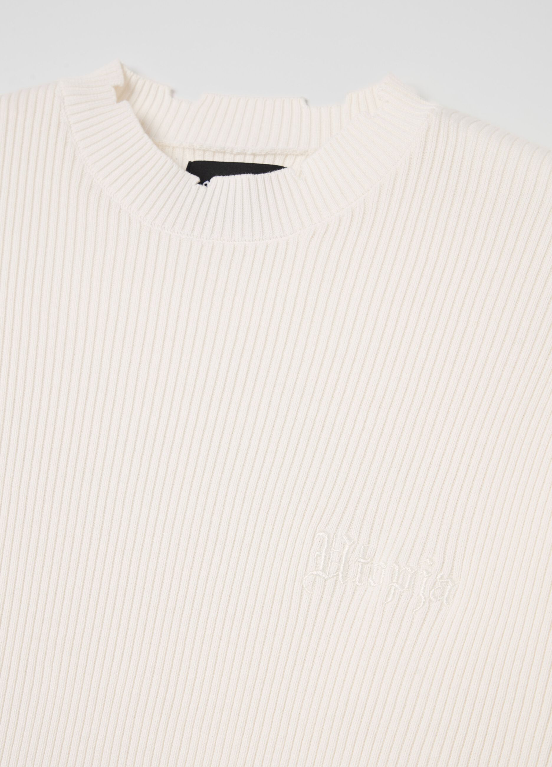 Light Knit Crewneck Vintage White