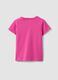 Girls&rsquo; pink stretch cotton T-shirt, regular fit_1