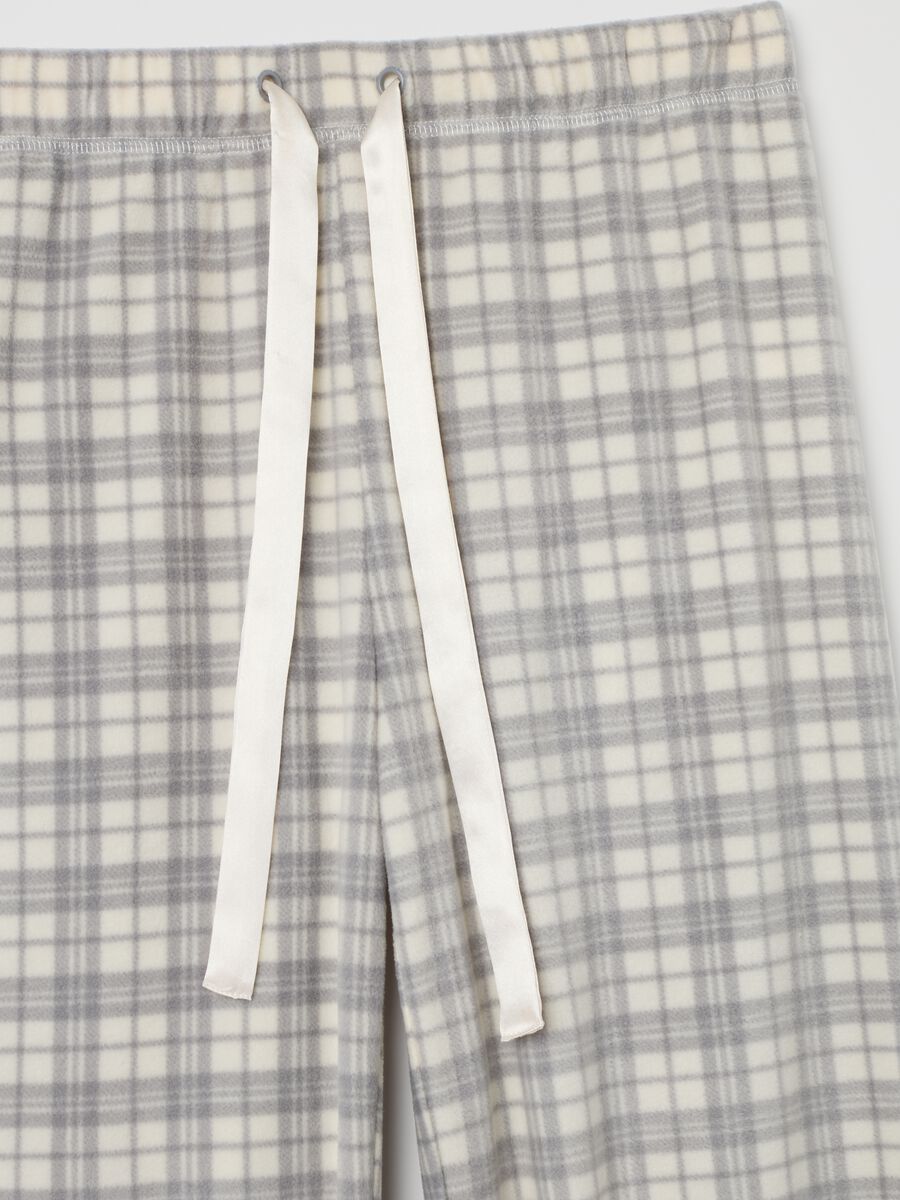 Grey Fleece Pyjama Trousers_5