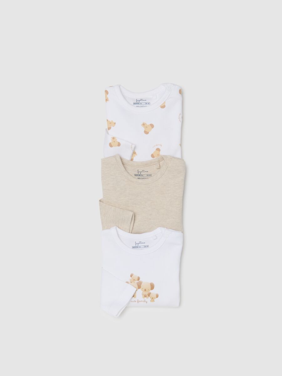 Multicolour Newborn Cotton Bodysuit Tripack with Prints_2