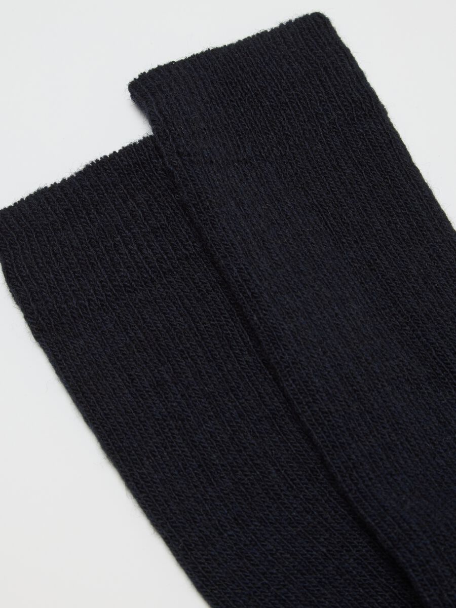 Blue striped long socks_2