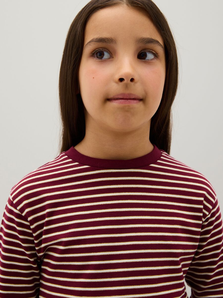 T-Maglia da ragazza in misto cotone multicolor regular fit_2